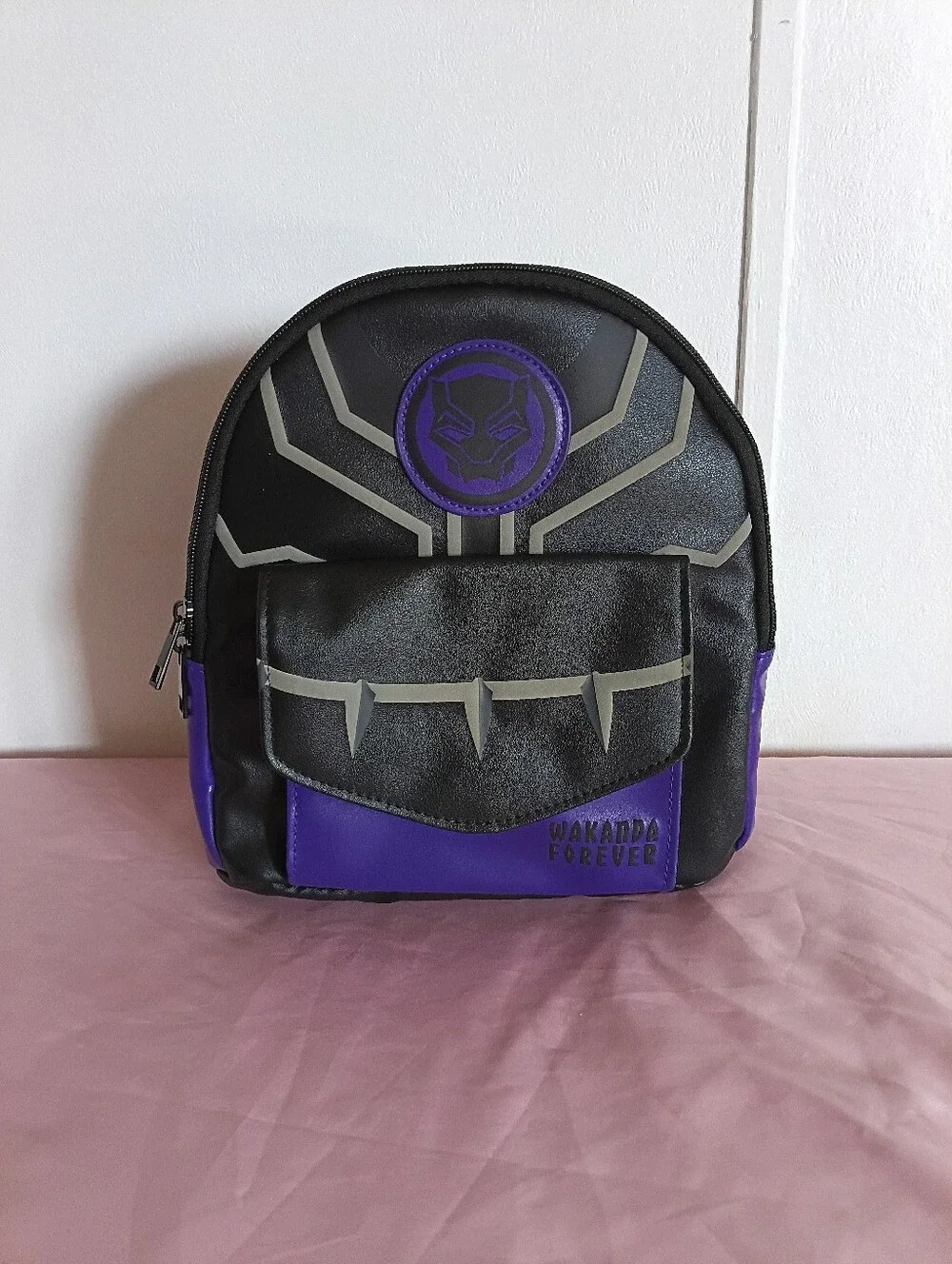 Limited Marvel Black Panther Backpack Purple Black Mini Backpack Wakanda Forever
